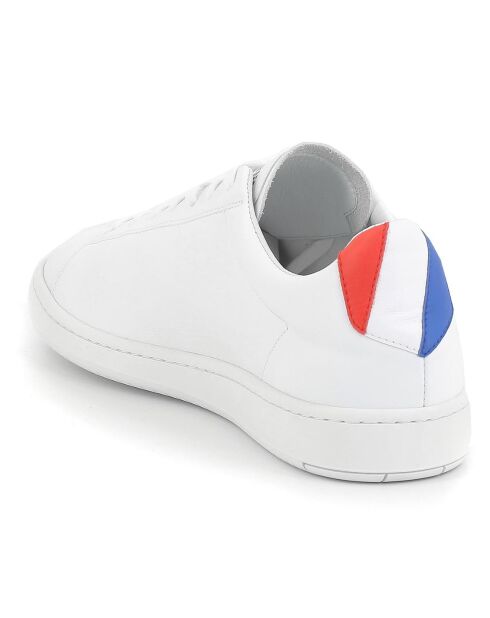 Sneakers en Cuir Blazon Made in France blanc/bleu/rouge